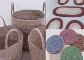 টাঙ্গাইল আনারসের আঁশ দিয়ে তৈরি হচ্ছে সুতা ও শৌখিন পণ্য।