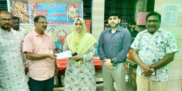 পাঁচবিবি পৌর শহরের বিভিন্ন পূজা মন্ডপ পরিদর্শন ও নগদ অর্থ প্রদান করেন উপজেলা নির্বাহী অফিসার আরিফা সুলতানা। 