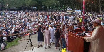 দীর্ঘ ১৫ বছর পর বগুড়ার শেরপুরে জামায়াতের বিশাল শোডাউন।