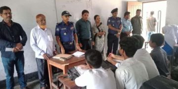 পাঁচবিবির ঐতিহাসিক জেরকা উচ্চ বিদ্যালয় পরিদর্শন করেন জয়পুরহাট পুলিশ সুপার আব্দুল ওহাব।