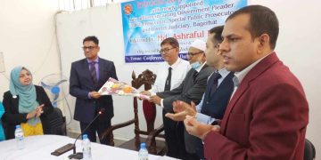 বাগেরহাটে আদালতে নিয়োগকৃত পিপি জিপিদের  জেলা ও দায়রা জজের সাথে   সৌজন্য সাক্ষাৎ।