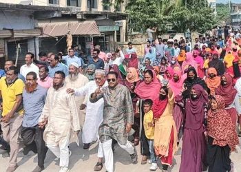 রামপালে খুনি হাসিনার ফাসির দাবীতে উপজেলা বিএনপি’র প্রতিবাদ সমাবেশ।