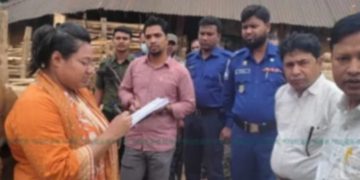 বৈধ কাগজপত্র না থাকায় দুইটি স’মিলে অর্থ দন্ডিত করলেন নির্বাহী ম্যাজিস্ট্রেট।