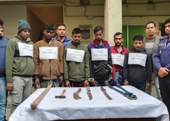 কালিহাতীতে ডাকাত দলের ৬ সদস্য গ্রেফতার।