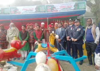 জামালপুরের মাদারগঞ্জে যথাযোগ্য মর্যাদায় বিজয় দিবস পালন।