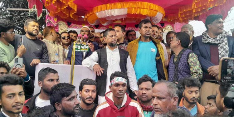 বাগেরহাটের রামপালে বিএনপির জনসমাবেশ।