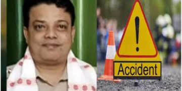 আসামে সুইফট বাহন কেড়ে নিল পুলিশ কর্মীর প্রাণ।