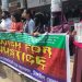 সারাদেশে ধর্ষণ-নারী নির্যাতন বন্ধে কার্যকর পদক্ষেপ ও ধর্ষকদের বিচারের দাবিতে টাঙ্গাইলে মানববন্ধন।