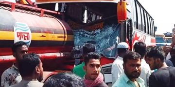 বগুড়ার শেরপুরে সড়ক দুর্ঘটনায় পথচারী নিহত।