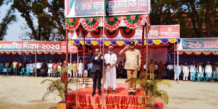 কুড়িগ্রামের রৌমারীতে মহান জাতীয় স্বাধীনতা দিবস যথাযযোগ্য মর্যাদায় উদযাপিত হয়েছে।