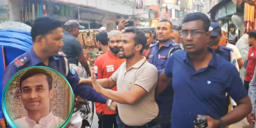 পুলিশের কাজে বাধা ও হুমকি দিয়ে যুবদল কর্মী আটক।