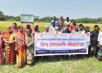 রামপালে কৃষকদের নিয়ে ফিল্ড টেকনোলজি ওরিয়েন্টেশন।