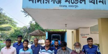 মাদারগঞ্জে নাশকতা মামলায় সাবেক ছাএলীগ নেতা মমিন সিদ্দিক আটক।