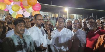 টাঙ্গাইলে শামসুল হক স্মৃতি মিনি ফুটবল টুর্নামেন্টের উদ্বোধন।