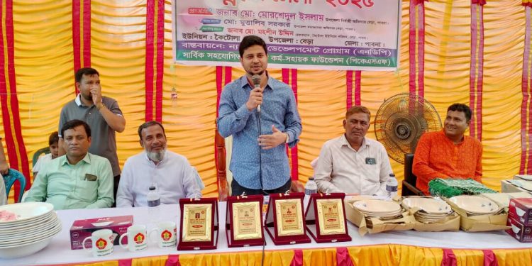 যুব সমাজ ই আগামী দিনের সমৃদ্ধ বাংলাদেশ গড়ার কারিগর, মোরশেদুল ইসলাম।