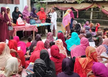 বাঘিল ইউনিয়নে সুলতান সালাউদ্দিন টুকুর পক্ষে উঠান বৈঠক অনুষ্ঠিত।