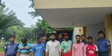 মাদারগঞ্জে হত্যাকান্ডে জড়িত-১  মাদককারবারি-২ ও চাঁদাবাজির অভিযোগেসহ  আটক ৬ 