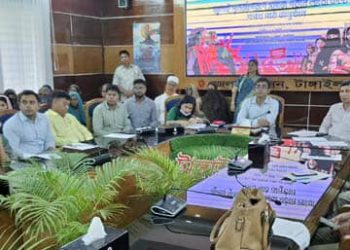 টাঙ্গাইলে জুলাই পুনর্জাগরণে সমাজগঠনে শপথ পাঠ ও আলোচনা সভা।