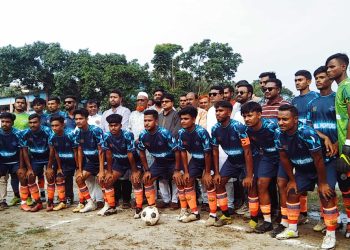 রৌমারীতে শহীদ প্রেসিডেন্ট জিয়াউর রহমান স্মৃতি ফুটবল টুর্নামেন্ট শুভ উদ্বোধন অনুষ্ঠিত।