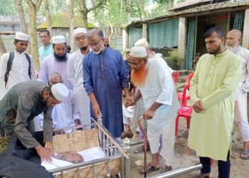 পাবনা ২ আসনের এমপি প্রার্থী হেসাব উদ্দিনের সহকর্মীর মৃত্যুতে শোক প্রকাশ।