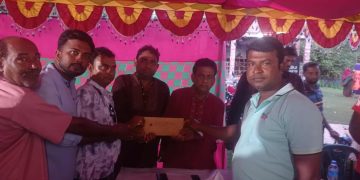 রাজনগর ইউনিয়নের বিএনপির সাধারণ সম্পাদক মঞ্জু ফারাজী বিভিন্ন পূজা মন্ডপ পরিদর্শন।