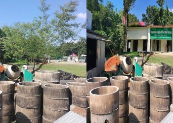 জামালপুরের মাদারগঞ্জে স্কুল মাঠ দখল করে স্যানাটারী ব্যবসা’শিক্ষার্থীদের ক্ষোভ।