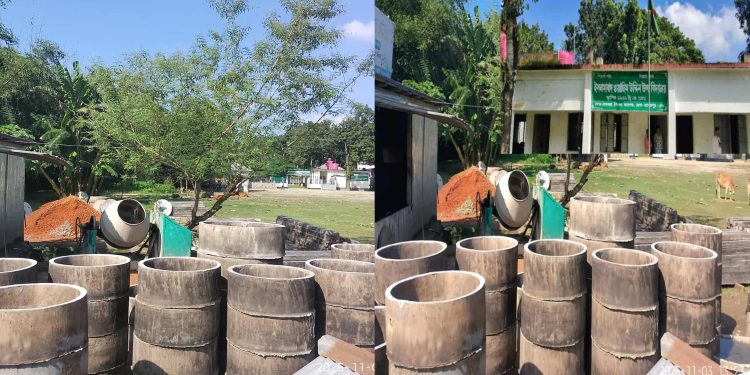 জামালপুরের মাদারগঞ্জে স্কুল মাঠ দখল করে স্যানাটারী ব্যবসা’শিক্ষার্থীদের ক্ষোভ।