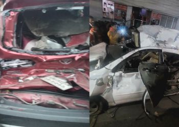 টাঙ্গাইলে চার যানবাহনের সংঘর্ষে প্রাইভেটকারে থাকা মা ও শিশুকন্যা নিহত।