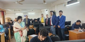 টাঙ্গাইলে যুব উন্নয়ন অধিদপ্তরের “ফ্রিল্যান্সিং প্রশিক্ষণ” ভর্তি পরীক্ষা অনুষ্ঠিত।