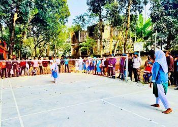 রৌমারীতে ৫৪ তম শীতকালীন জাতীয় ক্রীড়া প্রতিযোগিতা খেলা শুভ উদ্ভোদন ।