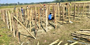 শনিবার টাঙ্গাইল আসছেন বিএনপি চেয়ারম্যান তারেক রহমান :: চলছে মঞ্চ তৈরির প্রস্তুতি।