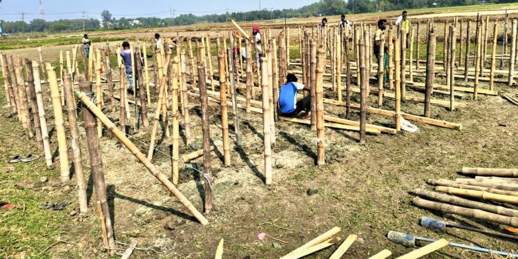 শনিবার টাঙ্গাইল আসছেন বিএনপি চেয়ারম্যান তারেক রহমান :: চলছে মঞ্চ তৈরির প্রস্তুতি।