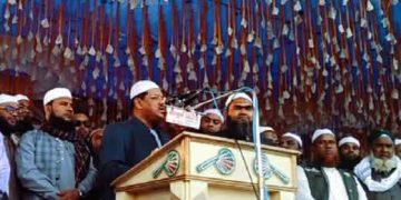 কুড়িগ্রাম ৪ আসনে সোনার মানুষের হাতে হাতপাখা প্রতীক চরমোনাই।