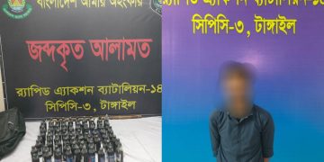 টাঙ্গাইলে র‍্যাবের অভিযান।