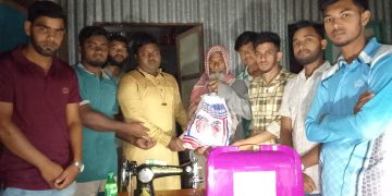 স্বামীর মৃত্যুর শোক পেরিয়ে নতুন পথচলা: রোমানের স্ত্রীর পাশে ‘দরদী যুব সংঘ’।