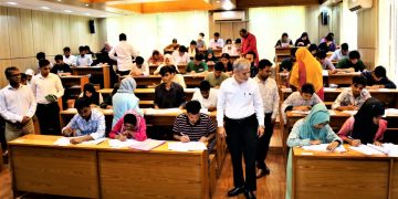 ভাসানী বিশ্ববিদ্যালয়ে গুচ্ছের ‘সি’ ইউনিটের ভর্তি পরীক্ষা অনুষ্ঠিত।