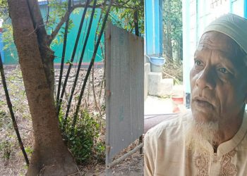 টাঙ্গাইলের নাগরপুরে অসহায় কৃষকের জমি দখলের অভিযোগ।