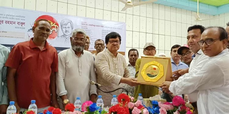 বাংলাদেশ কলেজ শিক্ষক সমিতি মাদারগঞ্জ শাখার আয়োজনে মোস্তাফিজুর রহমান বাবুল এমপিকে সংবর্ধনা।
