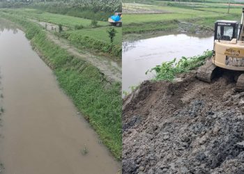 শ্রমিক না পেয়ে ফেরত গেল ১ কোটি সাড়ে ২১ লাখ টাকা , ভেকুতেই খনন হলো খাল।