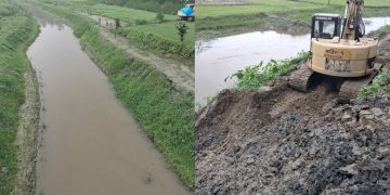 শ্রমিক না পেয়ে ফেরত গেল ১ কোটি সাড়ে ২১ লাখ টাকা , ভেকুতেই খনন হলো খাল।