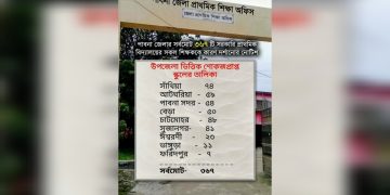 পাবনায় ৩৬৭টি সরকারি প্রাথমিক বিদ্যালয়ের সব শিক্ষককে শোকজ।