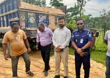 মাধবপুরে অবৈধ বালু উত্তোলন ও পরিবহন: এক ব্যক্তিকে এক লাখ টাকা জরিমানা।