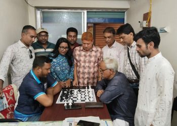 টাঙ্গাইলে প্রিন্ট মিডিয়া অ্যাসোসিয়েশনের ইনডোর দাবা-লুডু প্রতিযোগিতার উদ্বোধন।