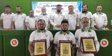 মাধবপুরে জাতীয় মৎস্য সপ্তাহ উদ্বোধন ৩জন মৎস্য খামারিকে সম্মাননা প্রদান।