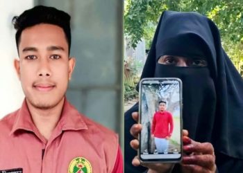জামালপুরে বিয়ের দাবিতে প্রেমিকের বাড়িতে দুই সন্তানের জননীর অনশন।